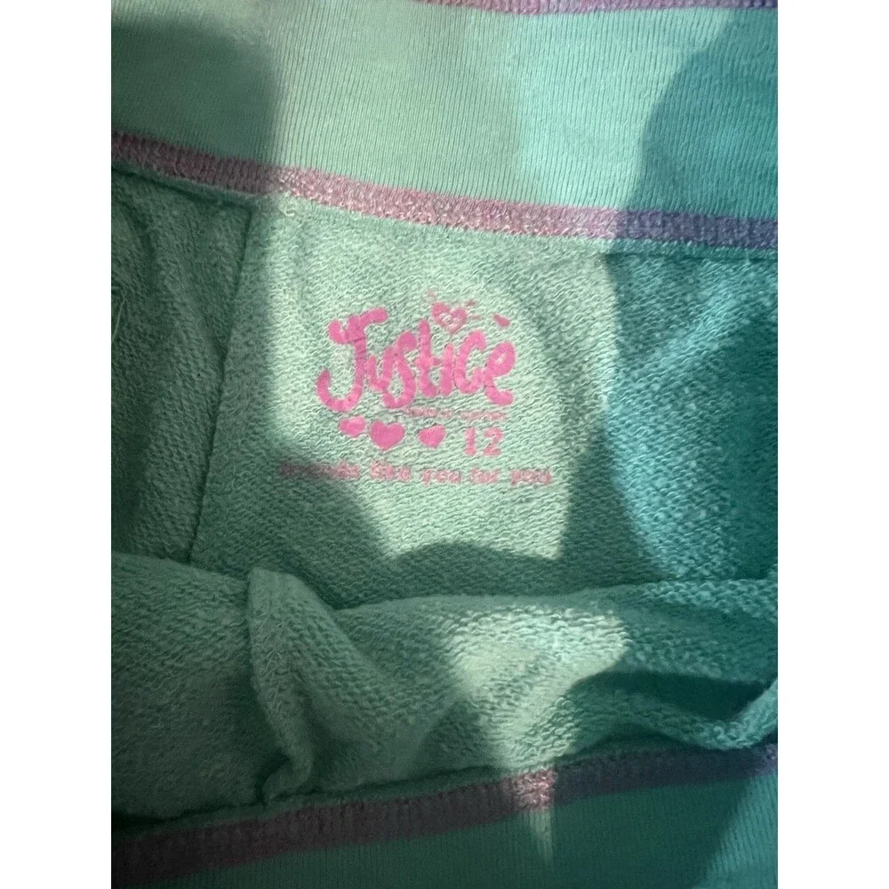 Lot of 2 Pairs Girls Shorts Size 12 Justice Blue